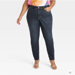 Women's High-Rise Skinny Jeans - Ava & Viv™ Dark Wash